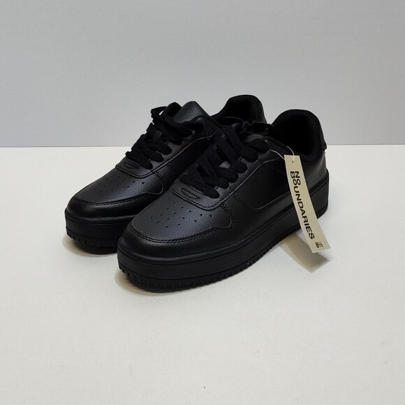 No Boundaries PU Platform Sneaker Women's Size 8.5 Memory Foam Casual Shoe NWT - Picture 1 of 8